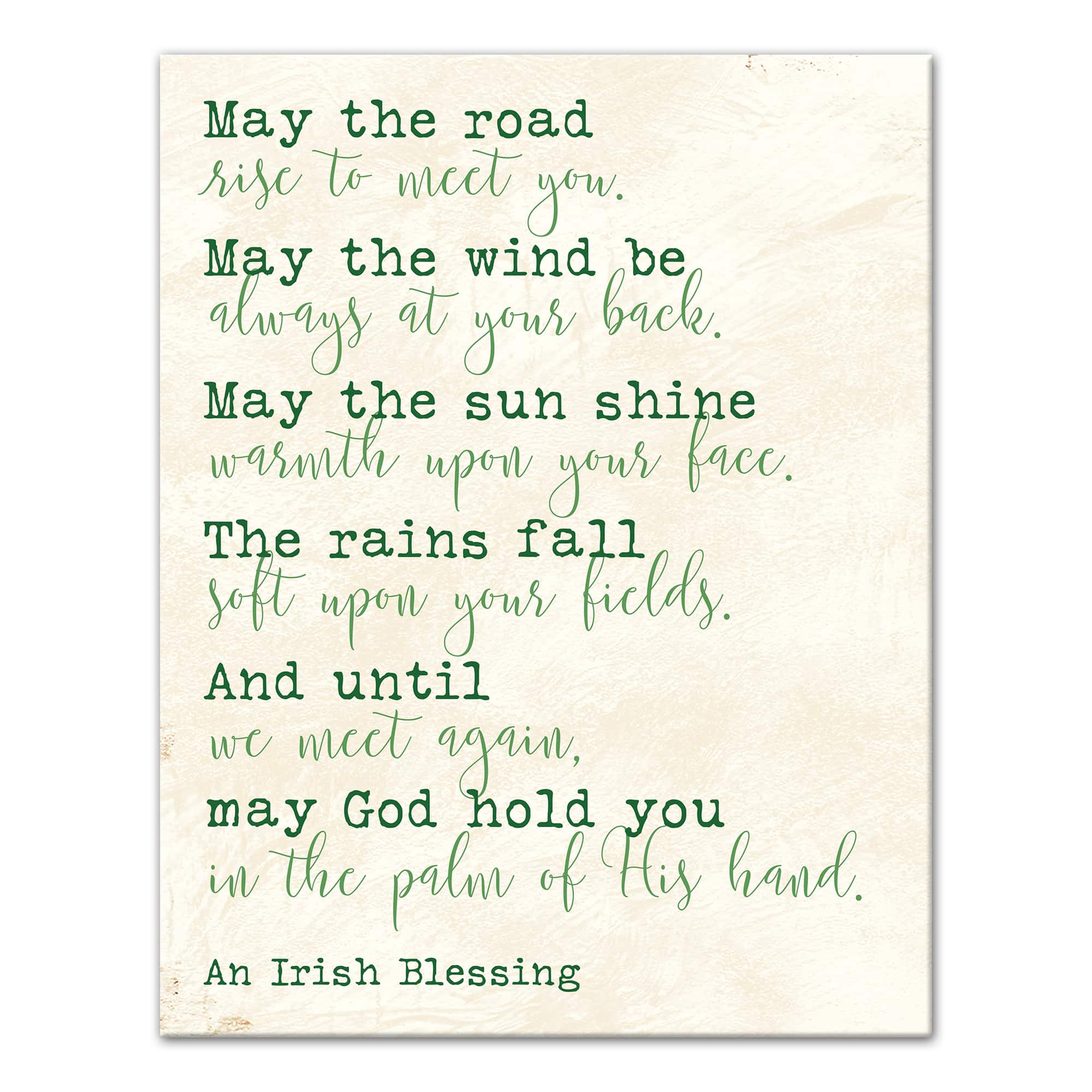 Irish Blessing Canvas Wall Art
